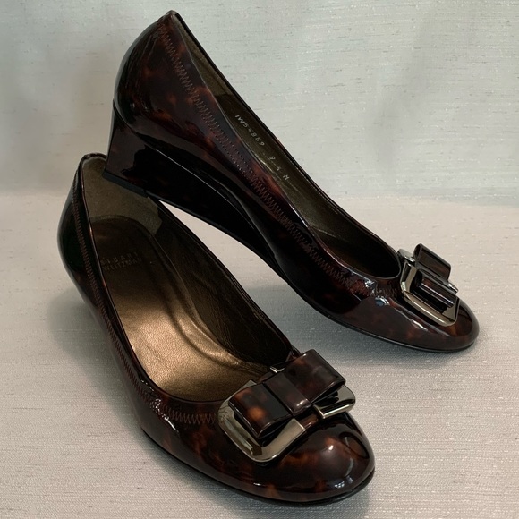 Stuart Weitzman Patent Leather Pumps Wedge
Leopard Bow Woman’s 9.5M